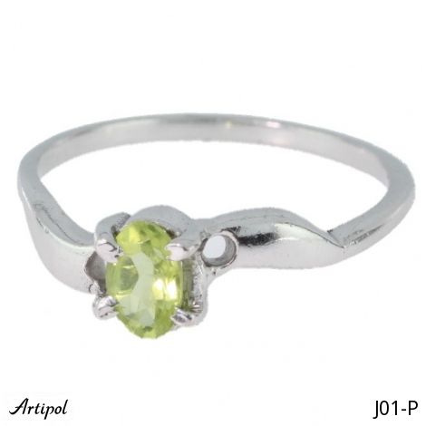 Ring J01-P mit echter Peridot