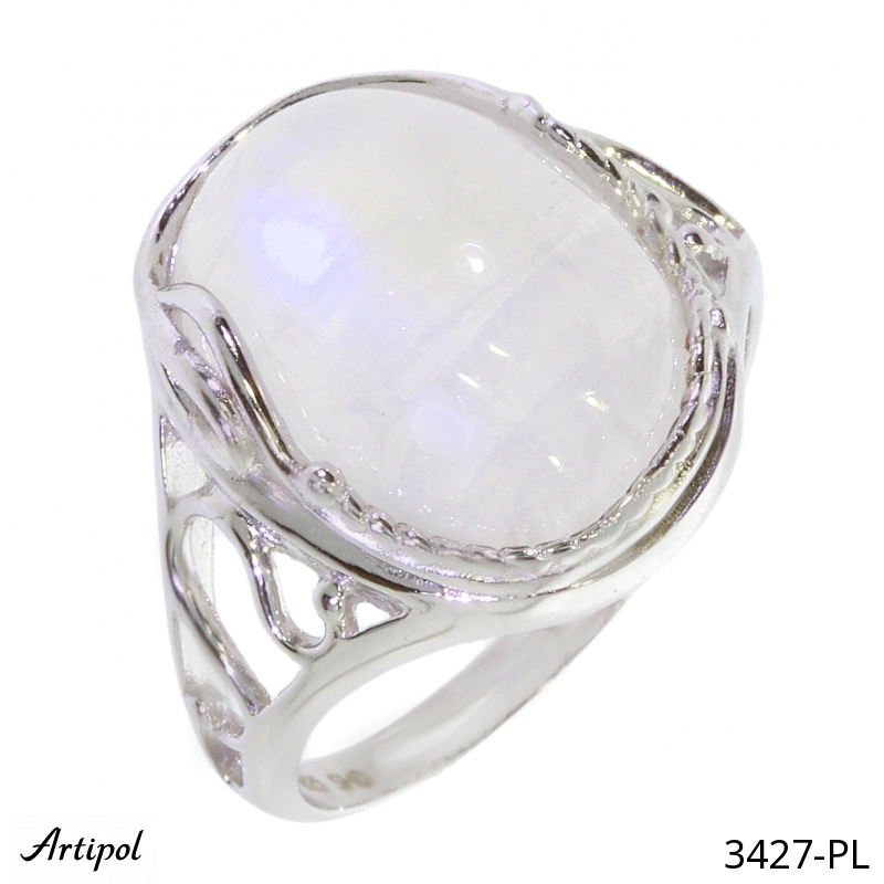 Ring 3427-PL with real Moonstone