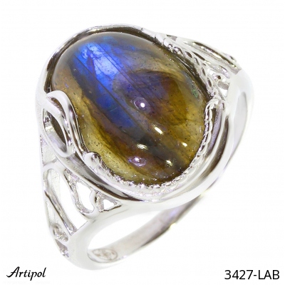 Ring 3427-LAB with real Labradorite