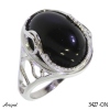 Ring 3427-ON mit echter Schwarzem Onyx