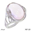 Ring 3427-QR with real Rose quartz