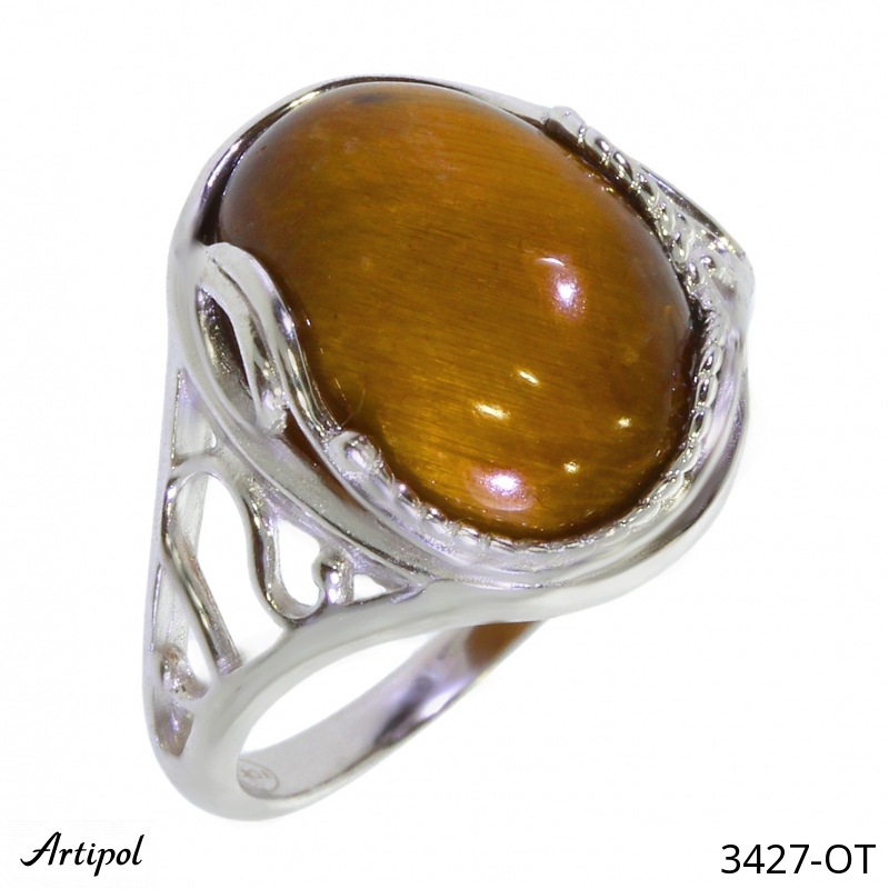 Ring 3427-OT with real Tiger's eye