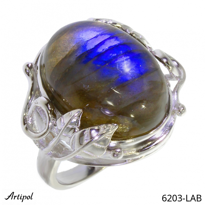 Ring 6203-LAB with real Labradorite