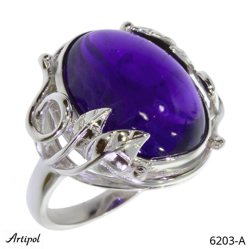 Ring 6203-A with real Amethyst