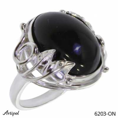 Ring 6203-ON with real Black Onyx