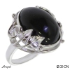 Ring 6203-ON mit echter Schwarzem Onyx