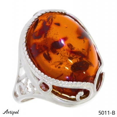 Ring 5011-B with real Amber