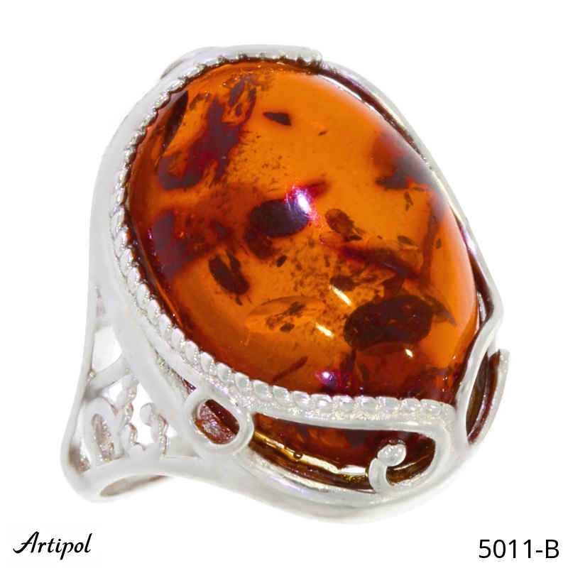 Ring 5011-B with real Amber