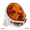 Ring 5011-B with real Amber