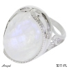 Ring 5011-PL with real Rainbow Moonstone