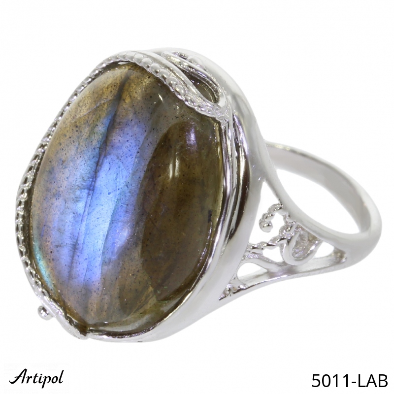 Bague 5011-LAB en Labradorite véritable