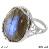 Ring 5011-LAB with real Labradorite
