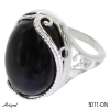 Ring 5011-ON with real Black onyx