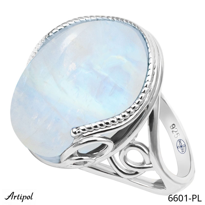 Ring 6601-PL with real Moonstone