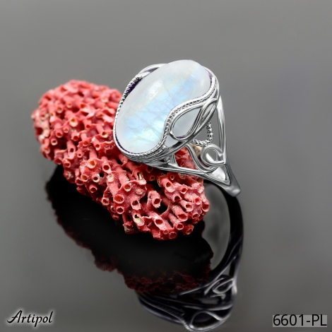 Bague 6601-PL en Pierre de lune véritable