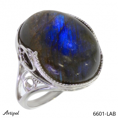 Ring 6601-LAB with real Labradorite