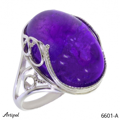 Ring 6601-A with real Amethyst