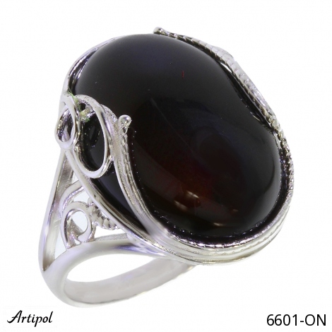 Bague 6601-ON en Onyx noir véritable