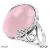 Ring 6601-QR with real Rose quartz