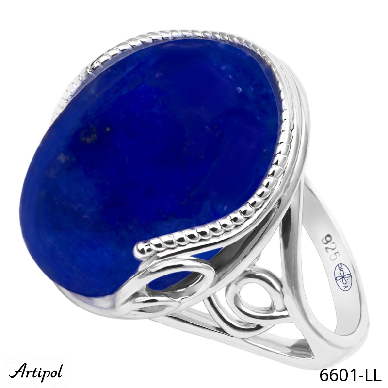 Ring 6601-LL with real Lapis lazuli