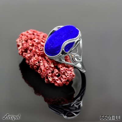 Ring 6601-LL with real Lapis lazuli