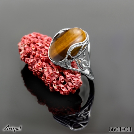 Ring 6601-OT mit echter Tigerauge