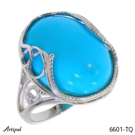 Bague 6601-TQ en Turquoise véritable