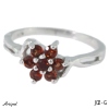 Ring J02-G mit echter Granat