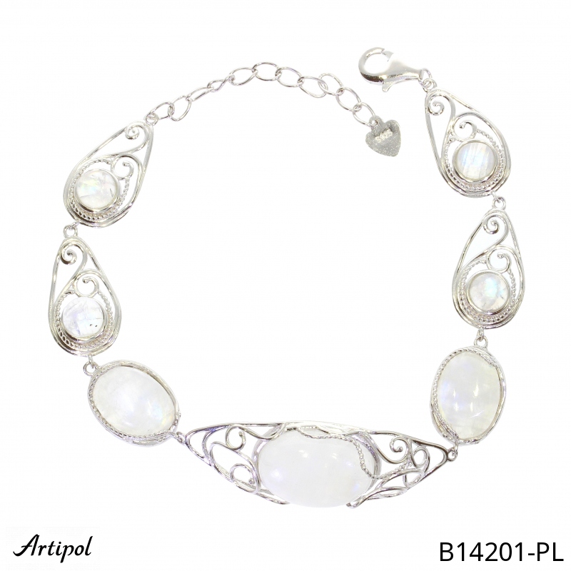 Bracelet B14201-PL en Pierre de lune véritable