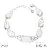 Bracelet B14201-PL with real Moonstone