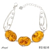 Bracelet B12602-B with real Amber