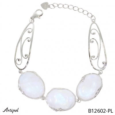 Bracelet B12602-PL en Pierre de lune véritable