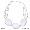 Bracelet B12602-PL with real Moonstone