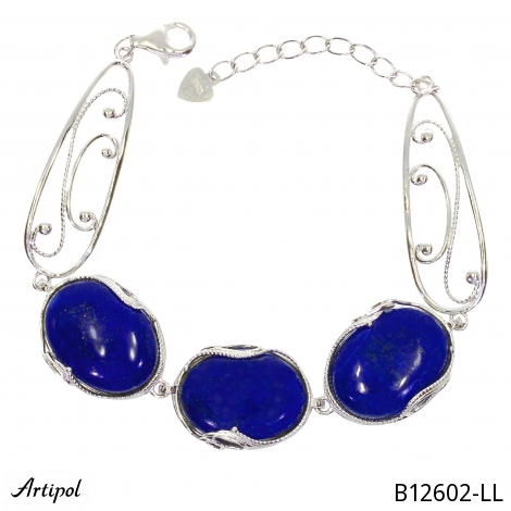Bracelet B12602-LL with real Lapis-lazuli