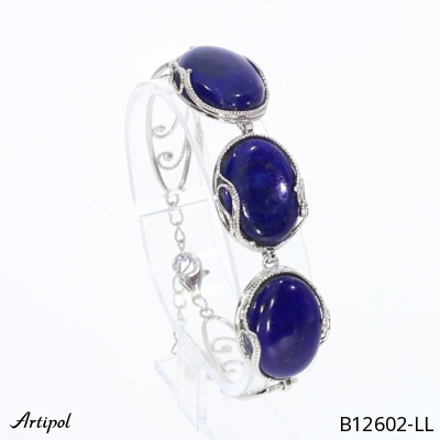 Bracelet B12602-LL en Lapis-lazuli véritable