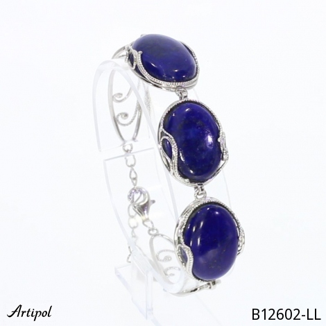 Bracelet B12602-LL en Lapis-lazuli véritable