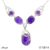 Halskette C11001-A mit echter Amethyst