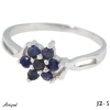 Ring J02-S with real Sapphire