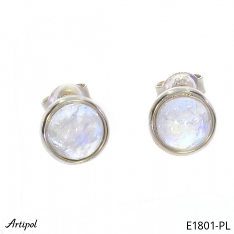 Earrings E1801-PL with real Moonstone