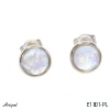 Earrings E1801-PL with real Moonstone