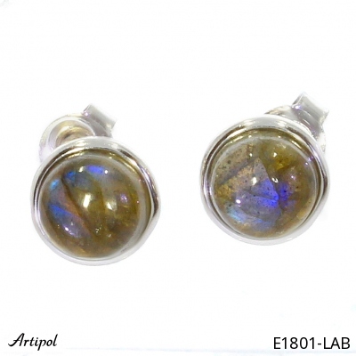 Earrings E1801-LAB with real Labradorite