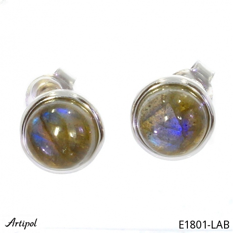 Earrings E1801-LAB with real Labradorite