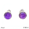 Boucles d'oreilles E1801-A en Amethyste véritable