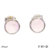 Boucles d'oreilles E1801-QR en Quartz rose véritable