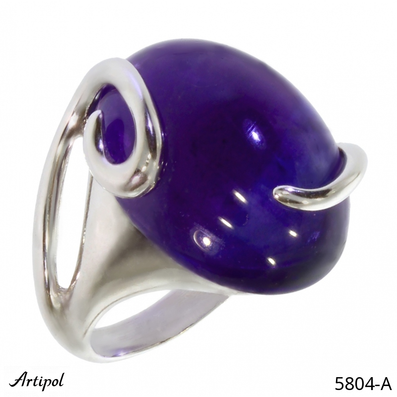 Ring 5804-A with real Amethyst