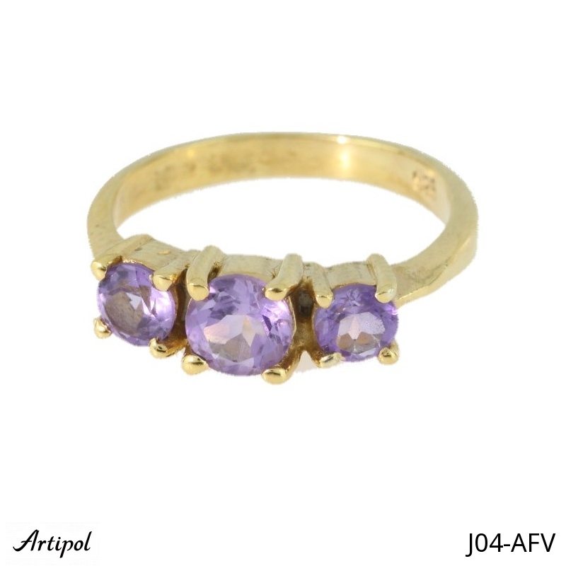 Ring J04-AFV mit echter Amethyst