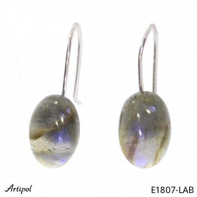 Earrings E1807-LAB with real Labradorite