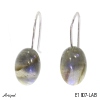 Earrings E1807-LAB with real Labradorite