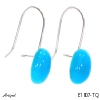 Earrings E1807-TQ with real Turquoise