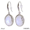 Earrings E4608-PL with real Moonstone